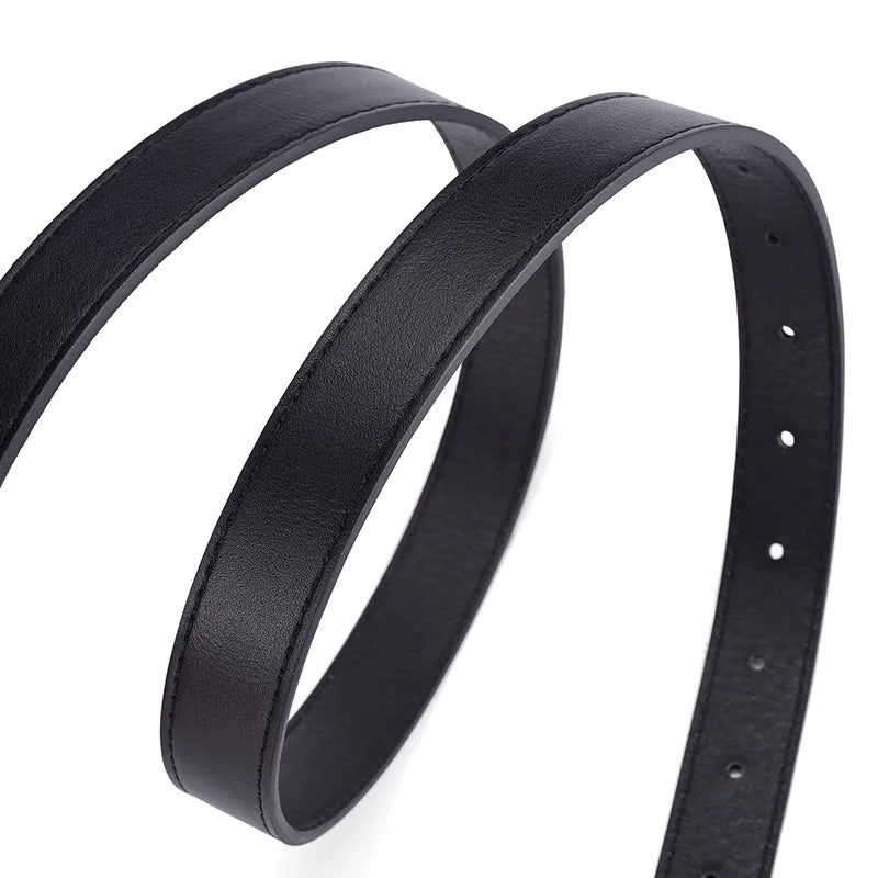 Basic Simple Style Solid Color Pu Leather Alloy Women's Leather Belts