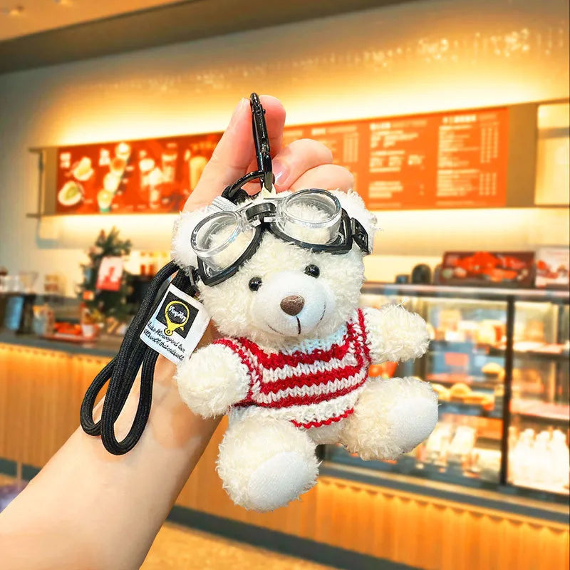Cartoon Style Bear Polyester Women's Keychain