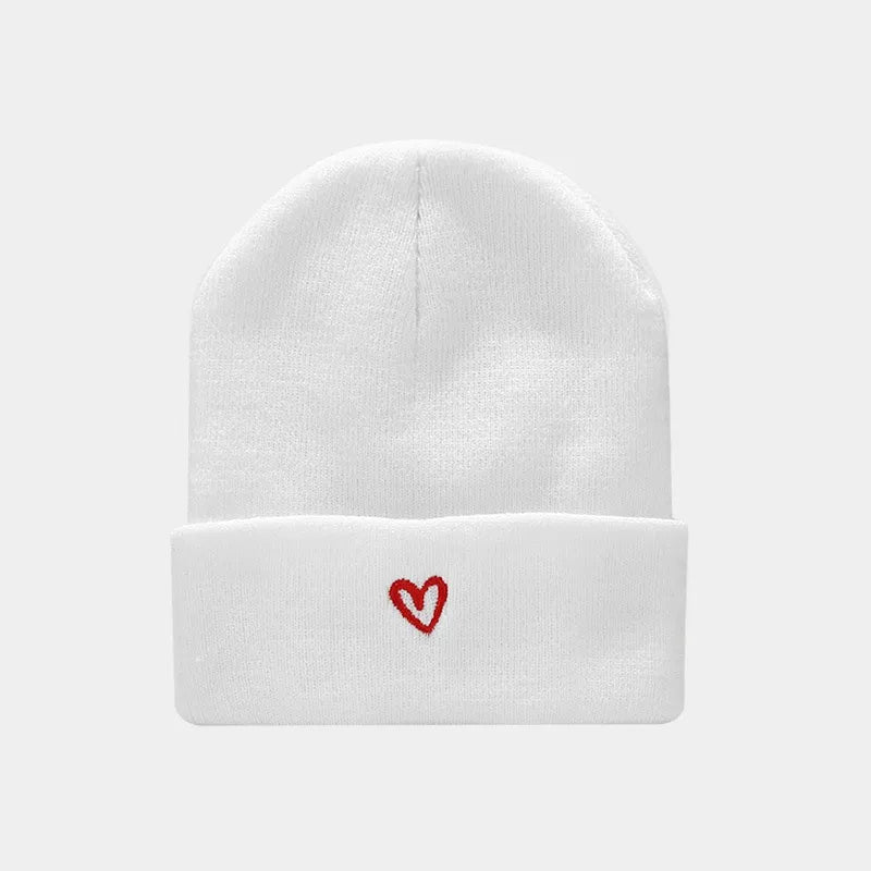 women's fashion letter rose embroidery crimping wool cap