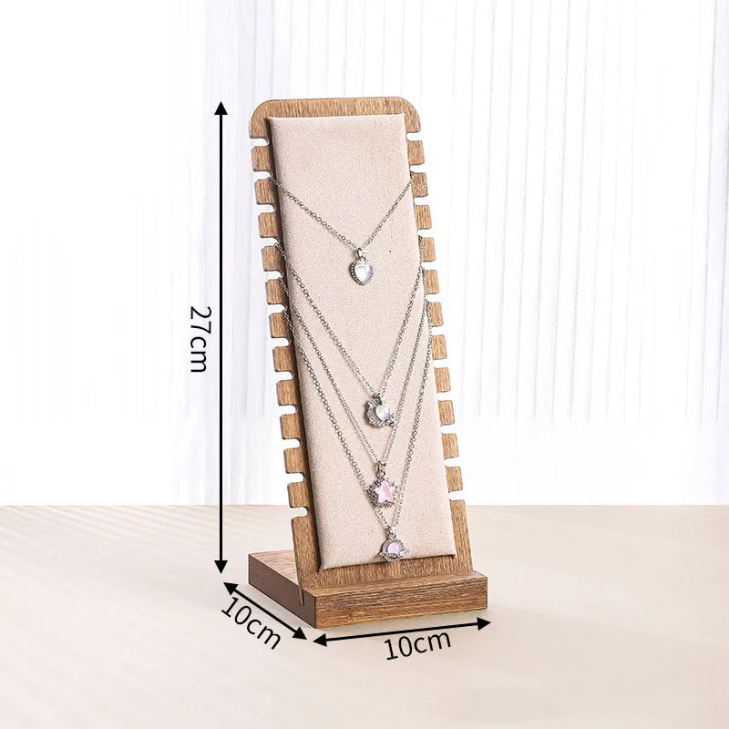 Casual Simple Style Geometric solid wood Jewelry Display 1 Piece