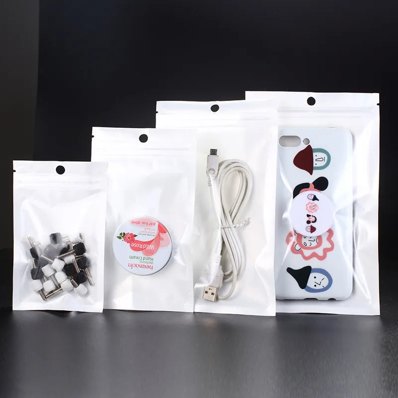 basic solid color plastic storage bag