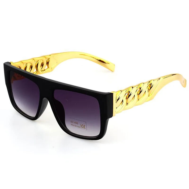 ig style punk geometric ac square full frame men's sunglasses