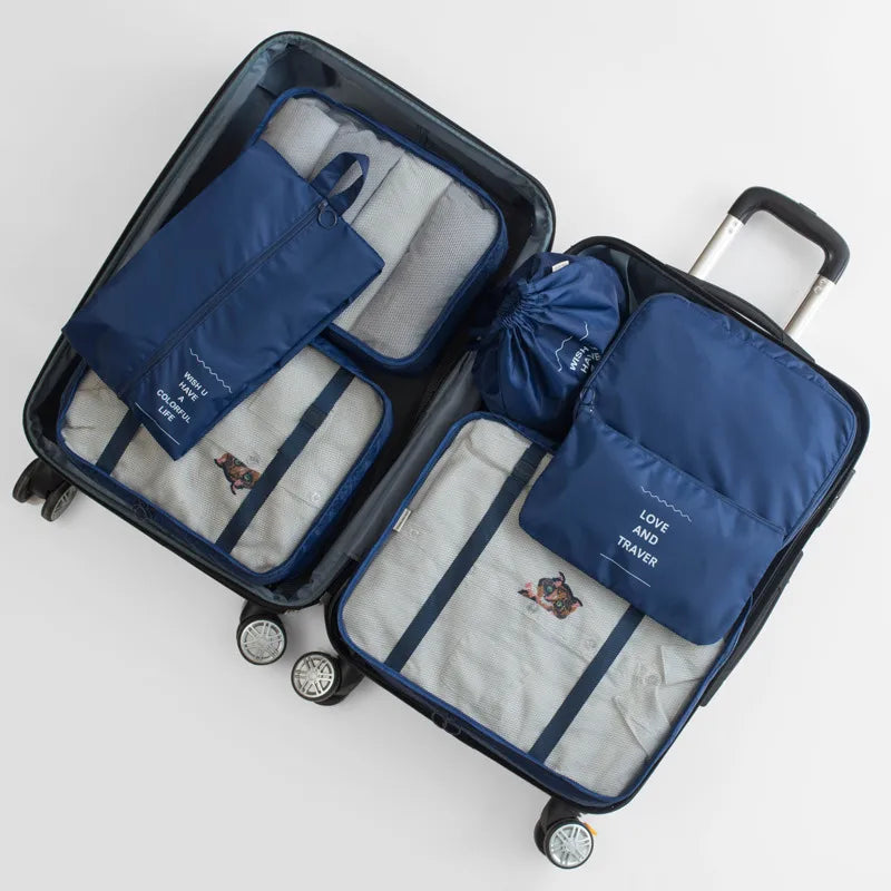 casual solid color cloth storage bag