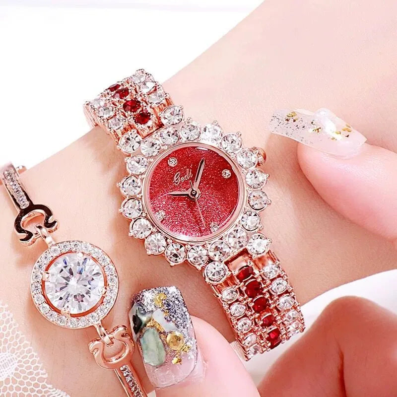 Elegant Streetwear Geometric Jewelry Buckle Quartz Watch Women's Watches