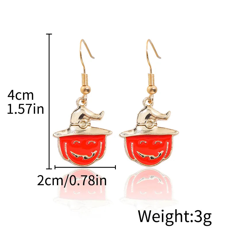 Halloween Ghost Devil Death Zombie Horror Pumpkin Skull Ear Cuff Alloy Geometric Pattern Unisex Original Design Jewelry Earring