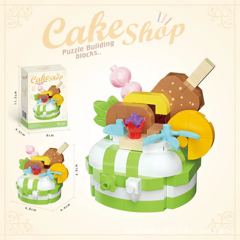 Children Unisex Cake Plastic Building Toys