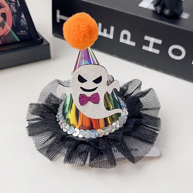 Halloween Hair Accessories Skull Clip Masquerade Duckbill Clip Devil Pumpkin Holiday Headwear Wholesale