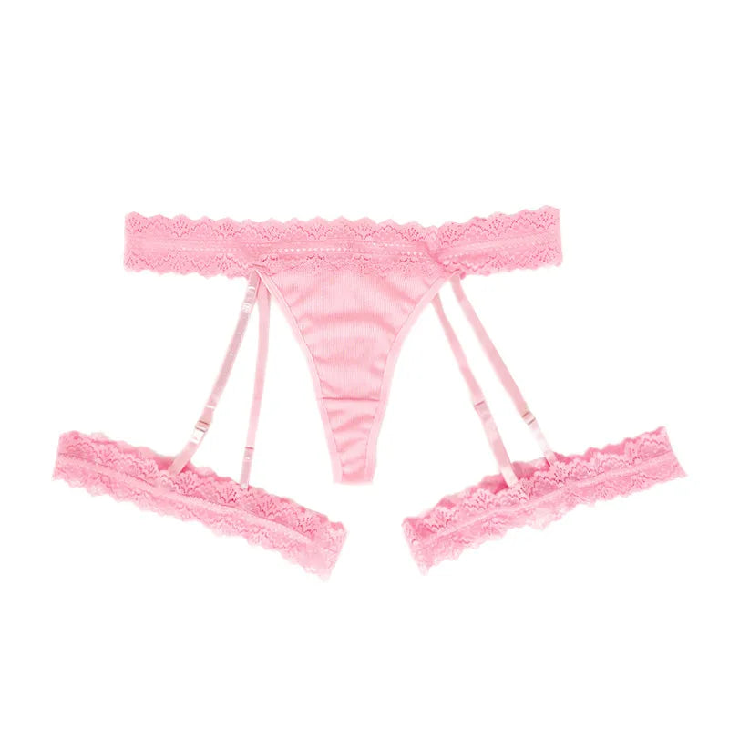 Size New plus Size Underwear Women's Garter Lace Sexy Hot Girl plus Size Underwear Women's Low Waist in Stock