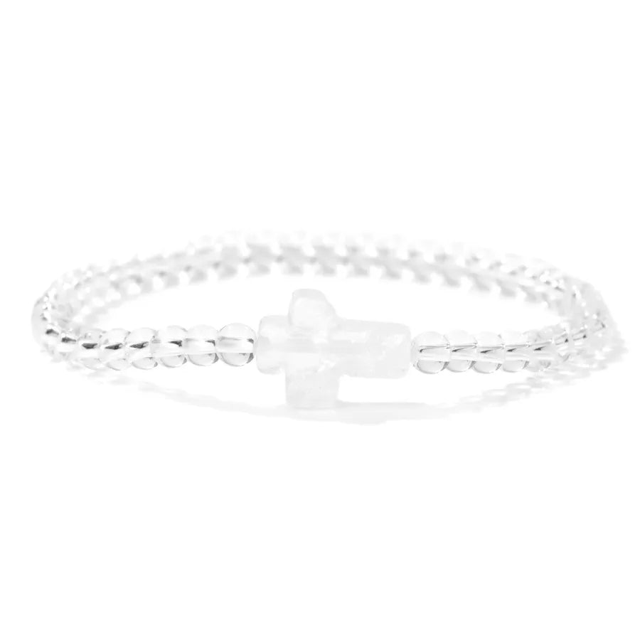 Simple Style Cross natural stone Crystal Bracelets In Bulk
