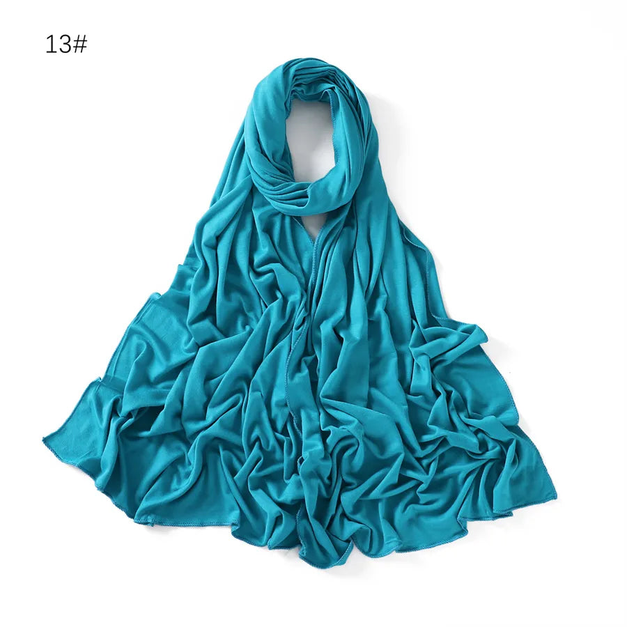 women's basic solid color mercerized cotton modal cotton linen scarves