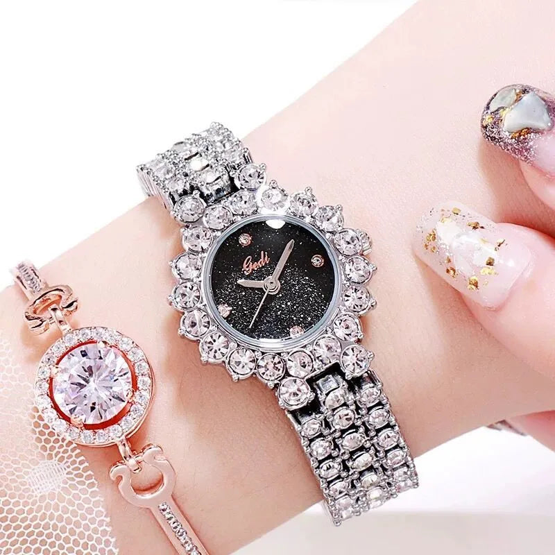 Elegant Streetwear Geometric Jewelry Buckle Quartz Watch Women's Watches