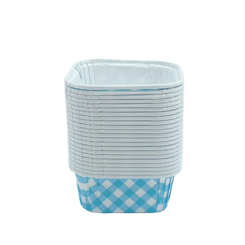 Simple Style Lattice Coated paper Bakeware Cake stand