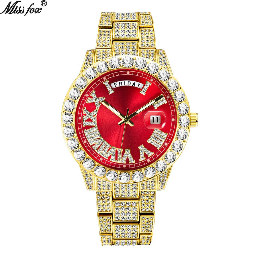 Business Geometric Butterfly Double Snap Quartz Men's Watches