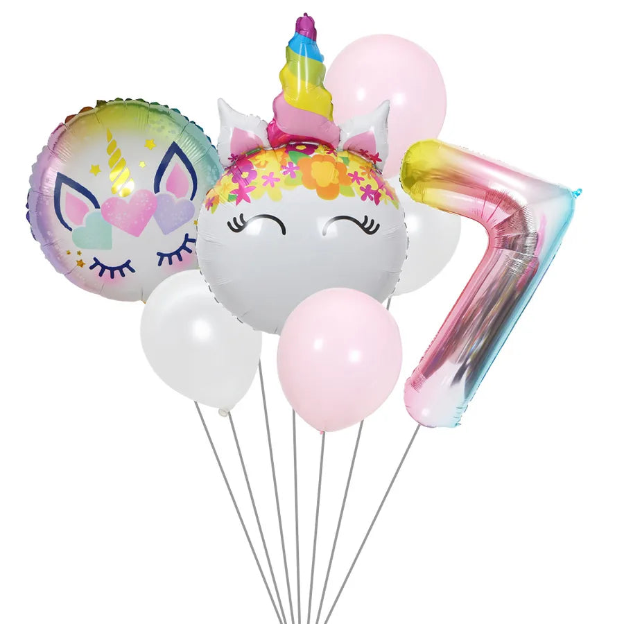 cute rainbow star  aluminum film home party carnival balloons