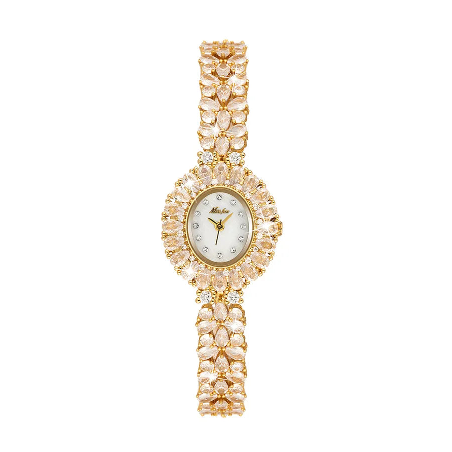 Casual Elegant Lady Solid Color Jewelry Buckle Quartz Watch Women's Watches