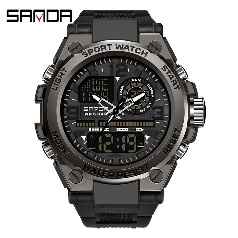 modern style solid color electronic men's watches