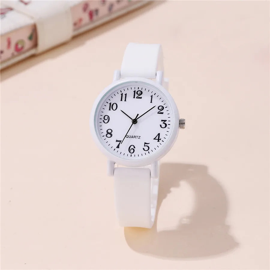 Simple Style Solid Color Buckle Quartz Women's Watches