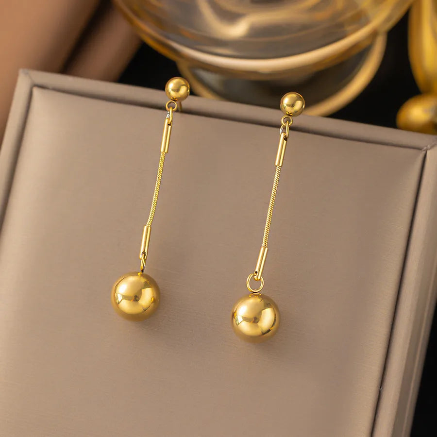 1 Pair IG Style Elegant Vintage Style Heart Shape Flower Butterfly 304 Stainless Steel Drop Earrings Ear Studs