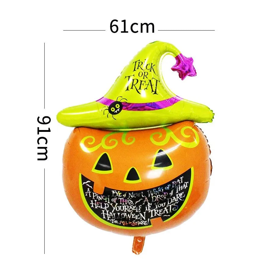Halloween Pumpkin Bat Skull Aluminum Film Party Balloons Party Supplies Balloons