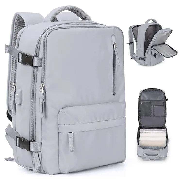 In stock small size leisure travel bag portable storage bag travel USB backpack laptop backpack