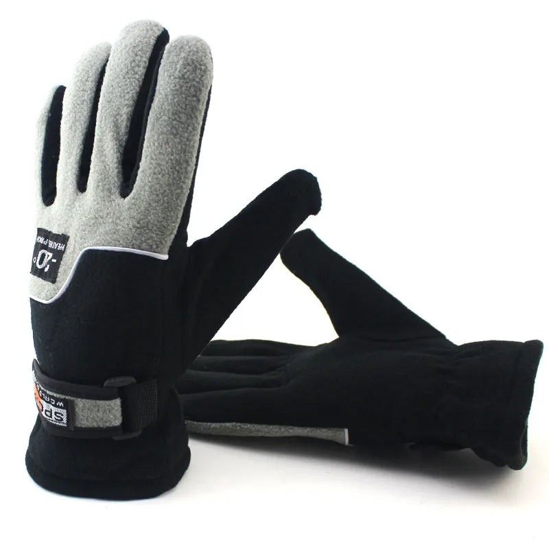 Gloves Men's Winter Couple's Gloves Riding Men's and Women's Winter Cycling Cold-proof Warm Outdoor Fleece Gloves