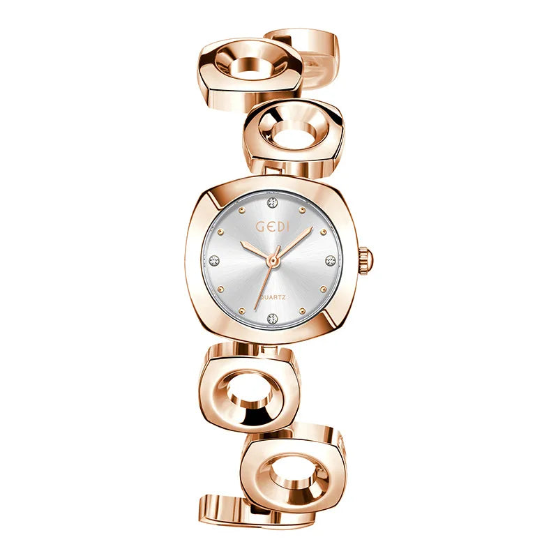 Casual Solid Color Jewelry Buckle Quartz Watch Women's Watches