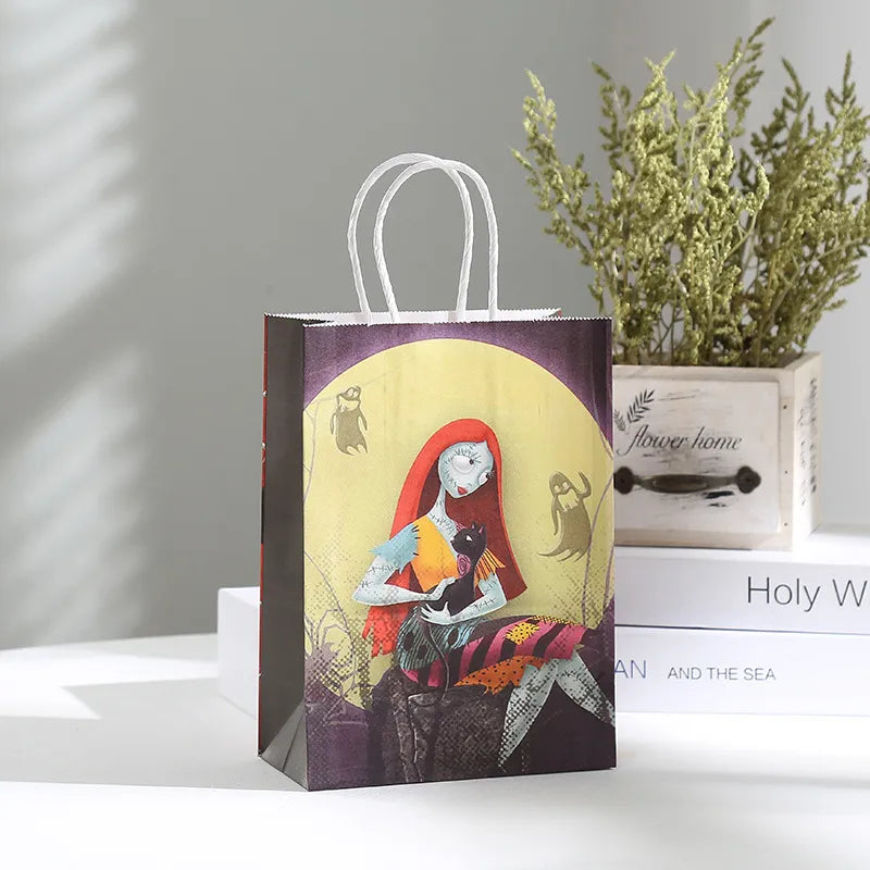 halloween cool style pumpkin spider web ghost kraft paper daily gift bags 1 piece
