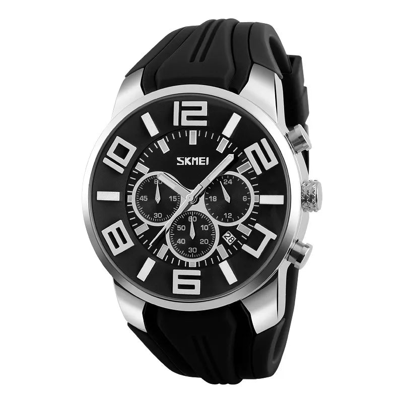 sports color block buckle quartz men's watches