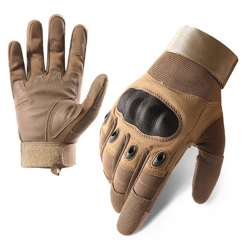 Tactical Gloves Men's Z192 Soft Shell Protective Pad Long Finger Touch Screen Fighting Non-slip Outdoor Military Fan Riding Gloves Men