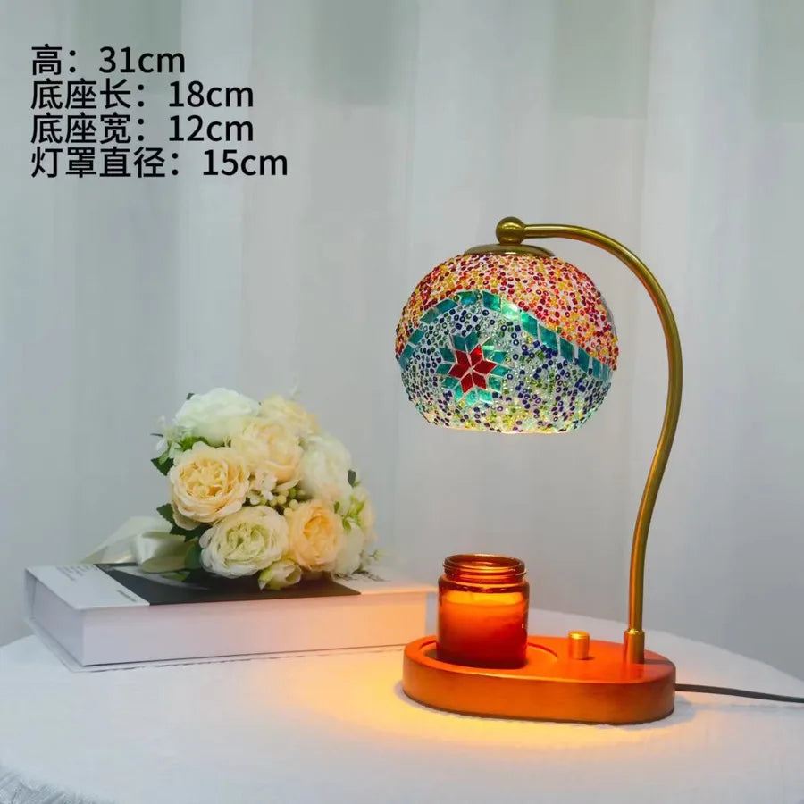 Classic Style Geometric Wood Table Lamp Lighting Accessories