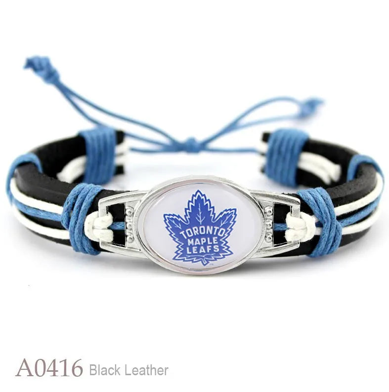 Hot NHL National Hockey League National Hockey League Leather Bracelet