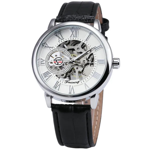 Retro Solid Color Buckle Mechanical Watch Men's Watches