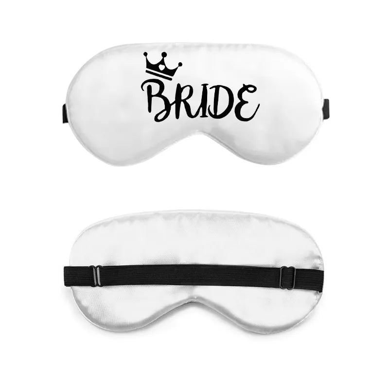 bride and bridesmaid artificial silk eye shield adjustable elastic wedding game bridesmaid gift