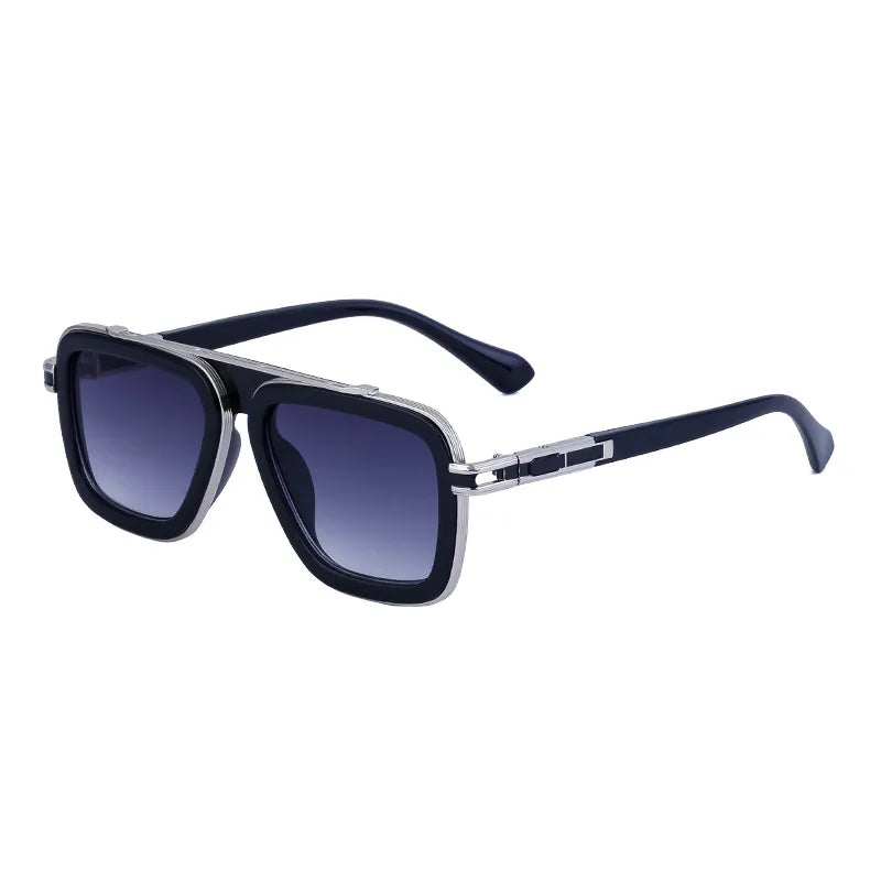 Casual Elegant Lady Solid Color Pc Square Full Frame Men's Sunglasses