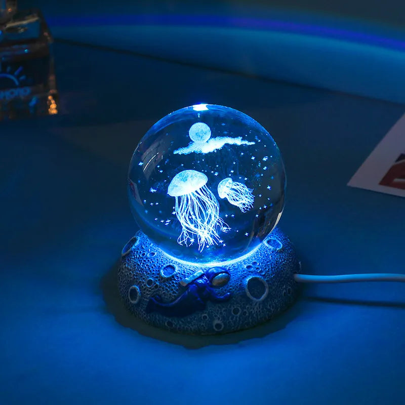 romantic simple style fish artificial crystal indoor