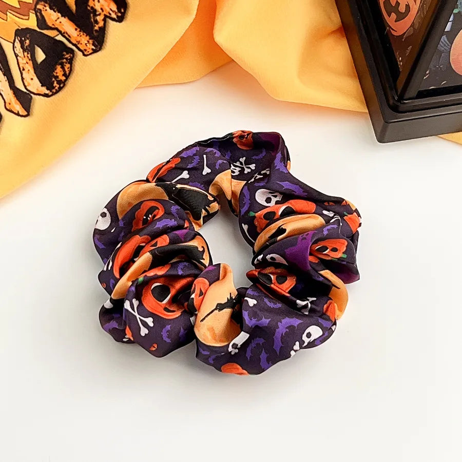 Halloween Pumpkin Skull Large intestine Elastic Hair Ties Festival Atmosphere Retro Classic Head Ropes European Style Design