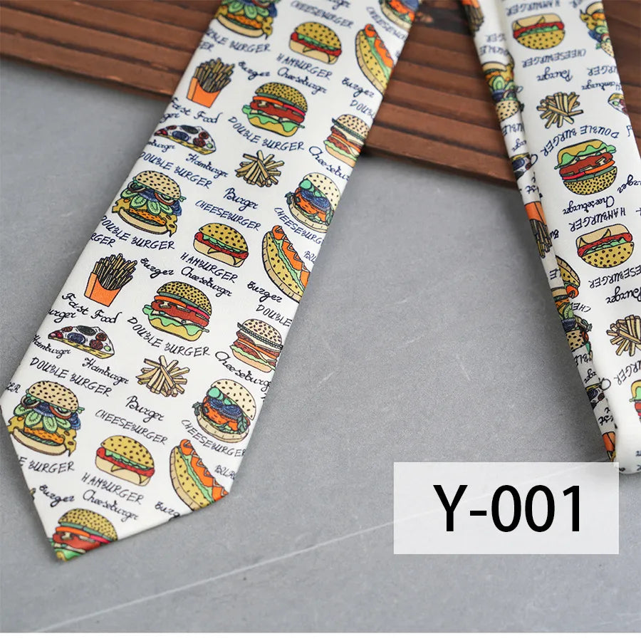Casual Geometric Plant Arrow Polyester Yarn Men's Tie