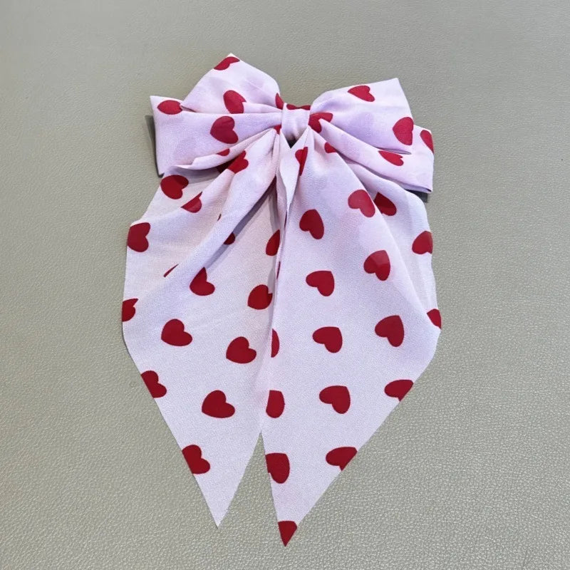 Sweet Women's Bow Knot Cloth Hair Clip