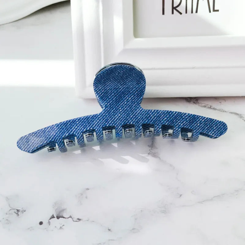 Elegant Large Size French Style Shark Clip Hair Accessories Women's Fashion Acetate Hair Grips New Version Forest System