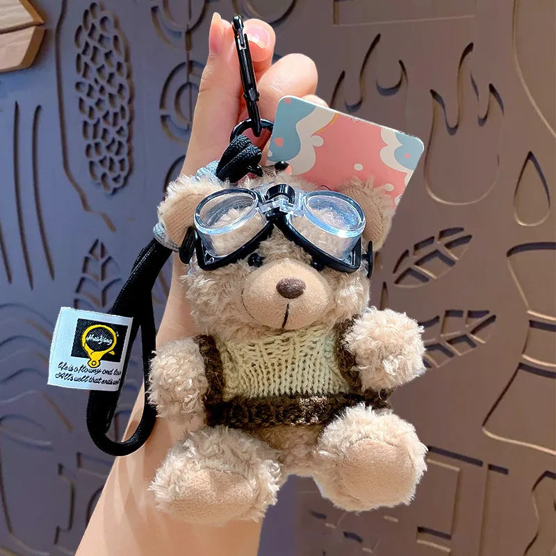 1 Piece Cute Bear Plush Unisex Bag Pendant Keychain