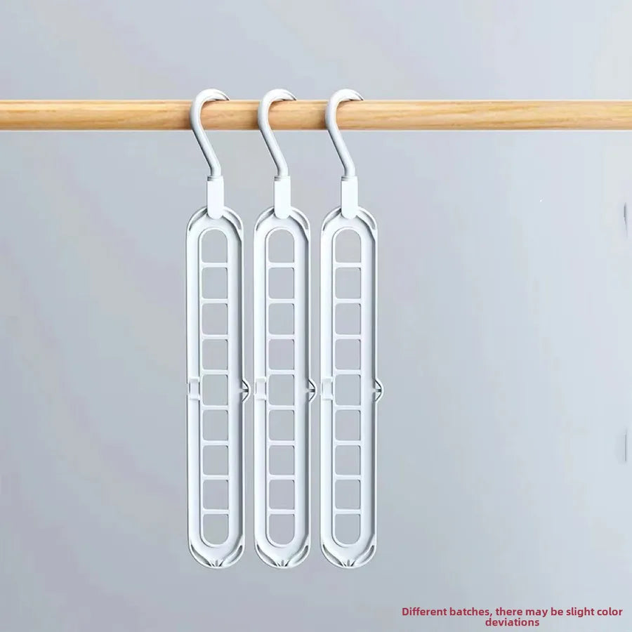 Multi-functional nine-hole drying rack household drying clothes storage artifact horizontal and vertical dual-purpose rack hanging to save space