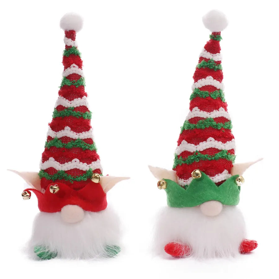 Christmas Fashion Santa Claus Stripe Plastic Party Ornaments