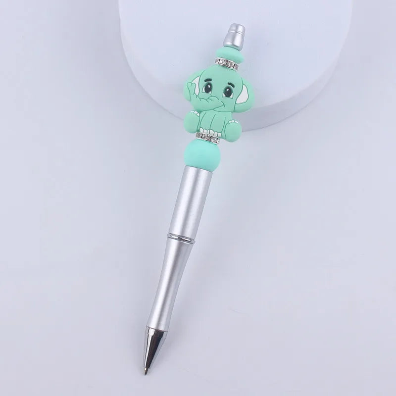creative cartoon animal silicone bead color ballpoint pen
