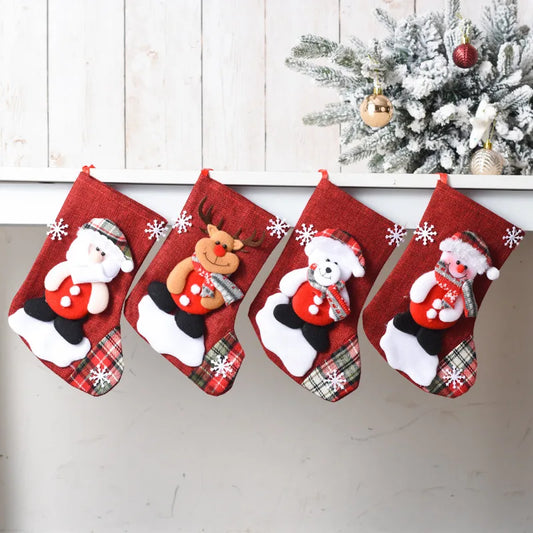 christmas cute santa claus snowman cloth party christmas socks