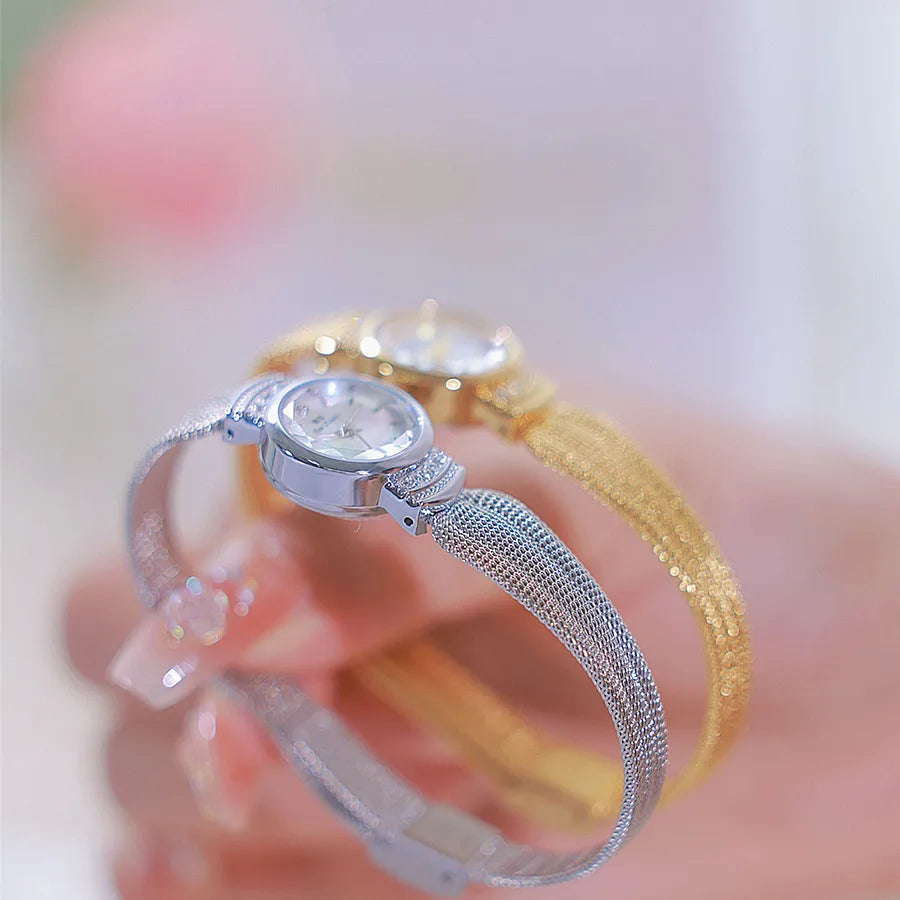 Retro Classic Style Solid Color Single Folding Buckle Quartz Watch