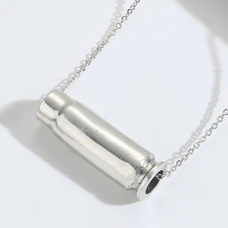 Wholesale Jewelry Casual Classic Style Solid Color Copper 14K Gold Plated O-shaped chain Pendant Necklace