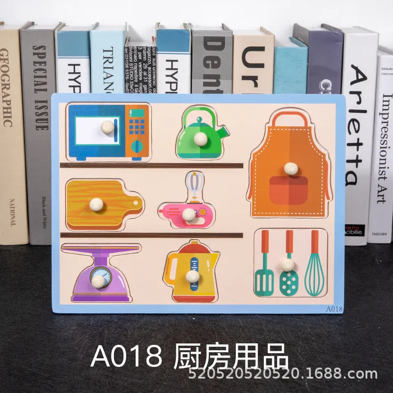 children 's education wooden toys numbers alphabet fruit intelligence building blocks 1 set