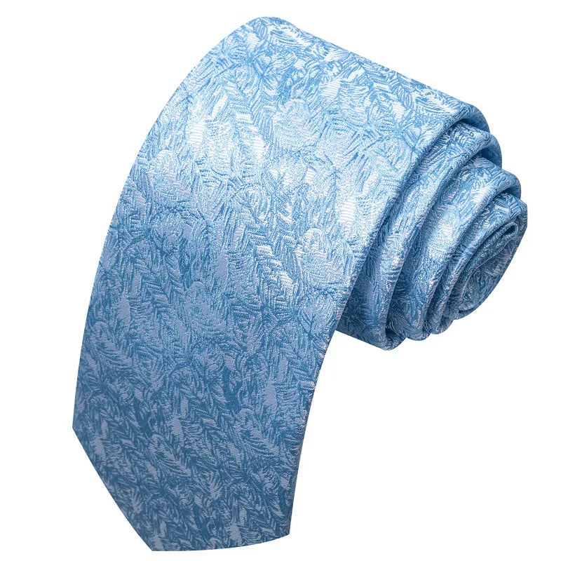 business formal solid color cashew nuts flower polyester yarn men's tie