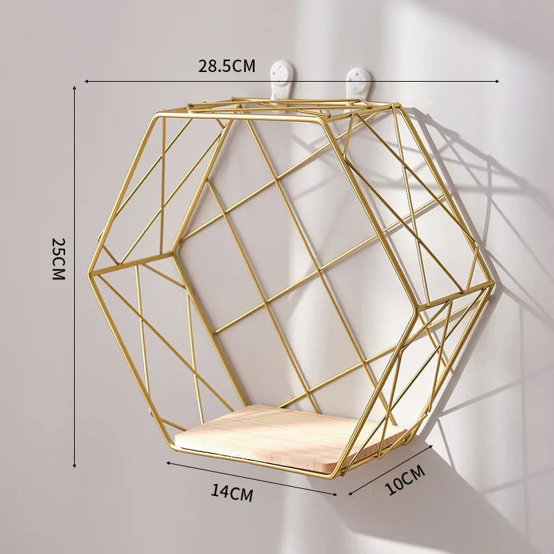 Nordic style living room wall storage rack creative home wall hanging room bedroom wall decoration storage rack