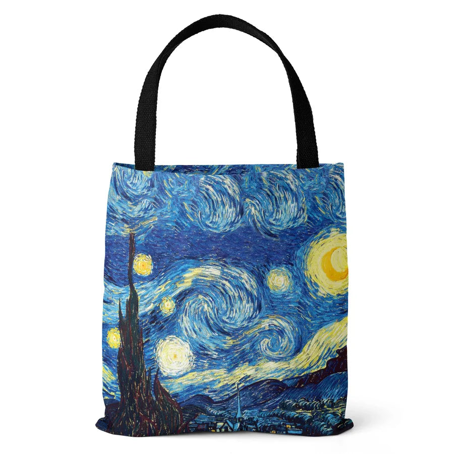 women's fashion color block canvas shopping bags